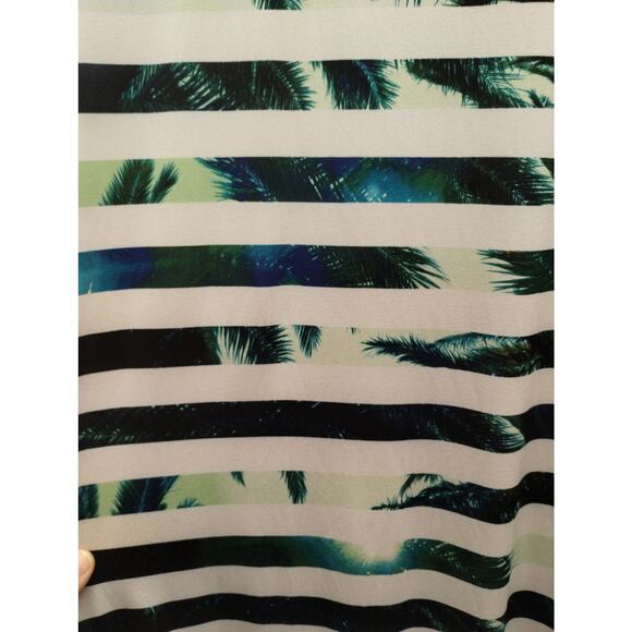 Lot of 2 Apt. 9 Women's Size Large Palm Tree Striped Sleeveless Maxi Dresses - Picture 3 of 9